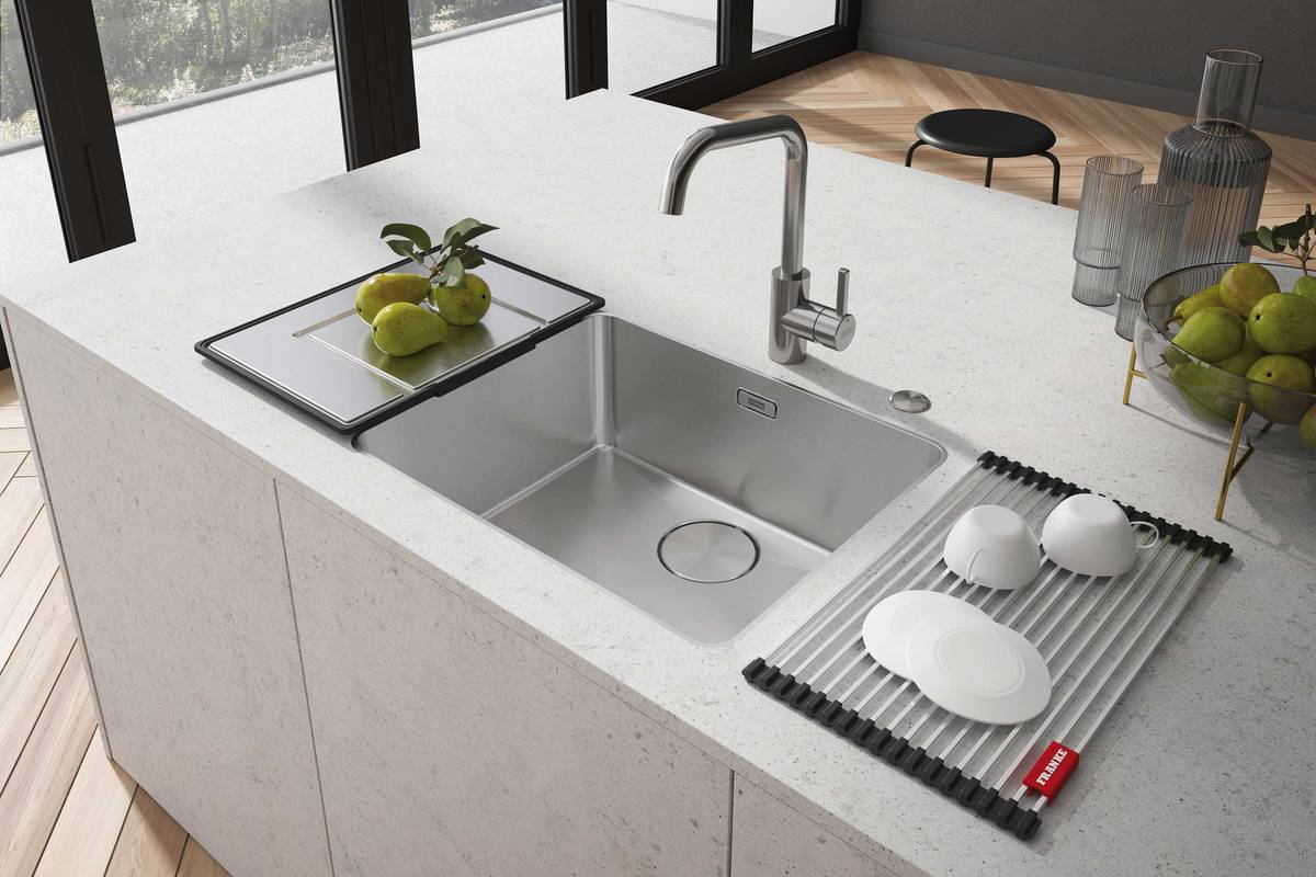 Die «Mythos»-Becken von Franke wurden mit dem iF-Desgn Award 2020 ausgezeichnet. Ihre geradlinige und klare Designsprache hat überzeugt. Sie wirken filigran und elegant. Franke.